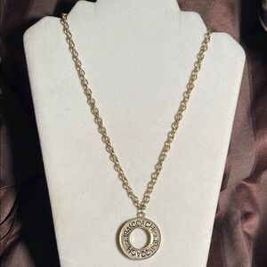 Coach Gold Pendant Necklace